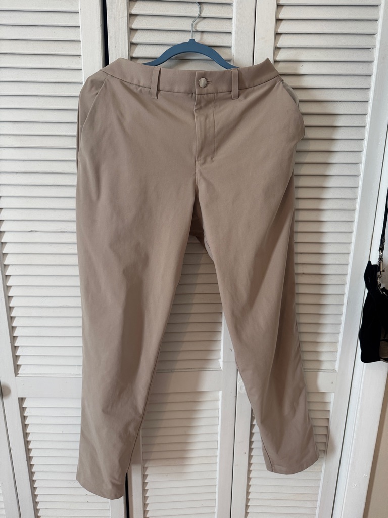 32/32 Lululemon Classic Fit Abc Pants In Khaki
